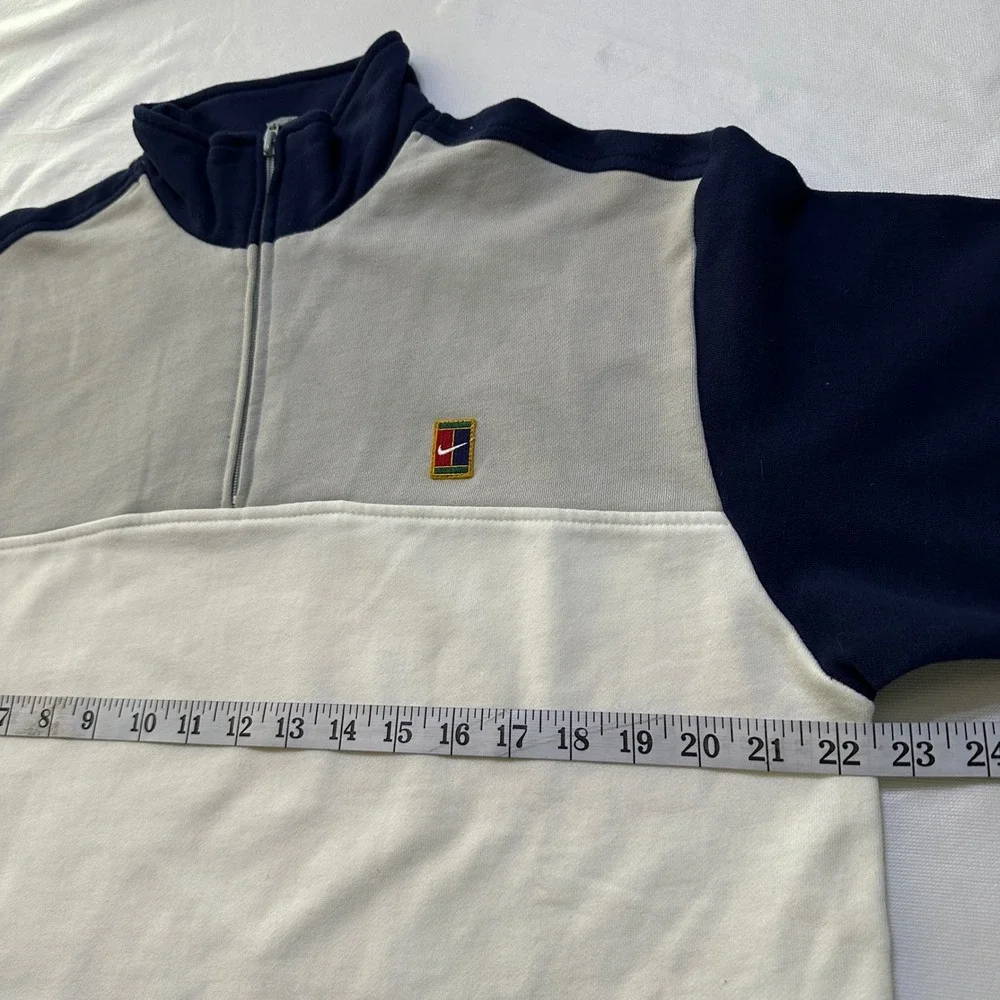 NWT VTG Nike Court 1/4‎ Zip Pullover Sweatshirt Womens M Colorblock Tennice Y2K